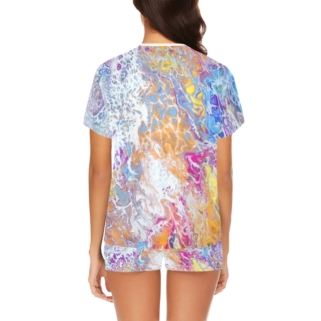 Liquid Dreams Women's Short Pajama Set