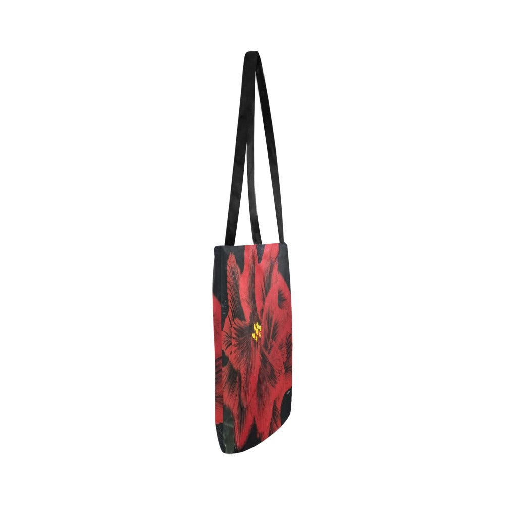 Ruby Red Rose Reusable Shopping Bag