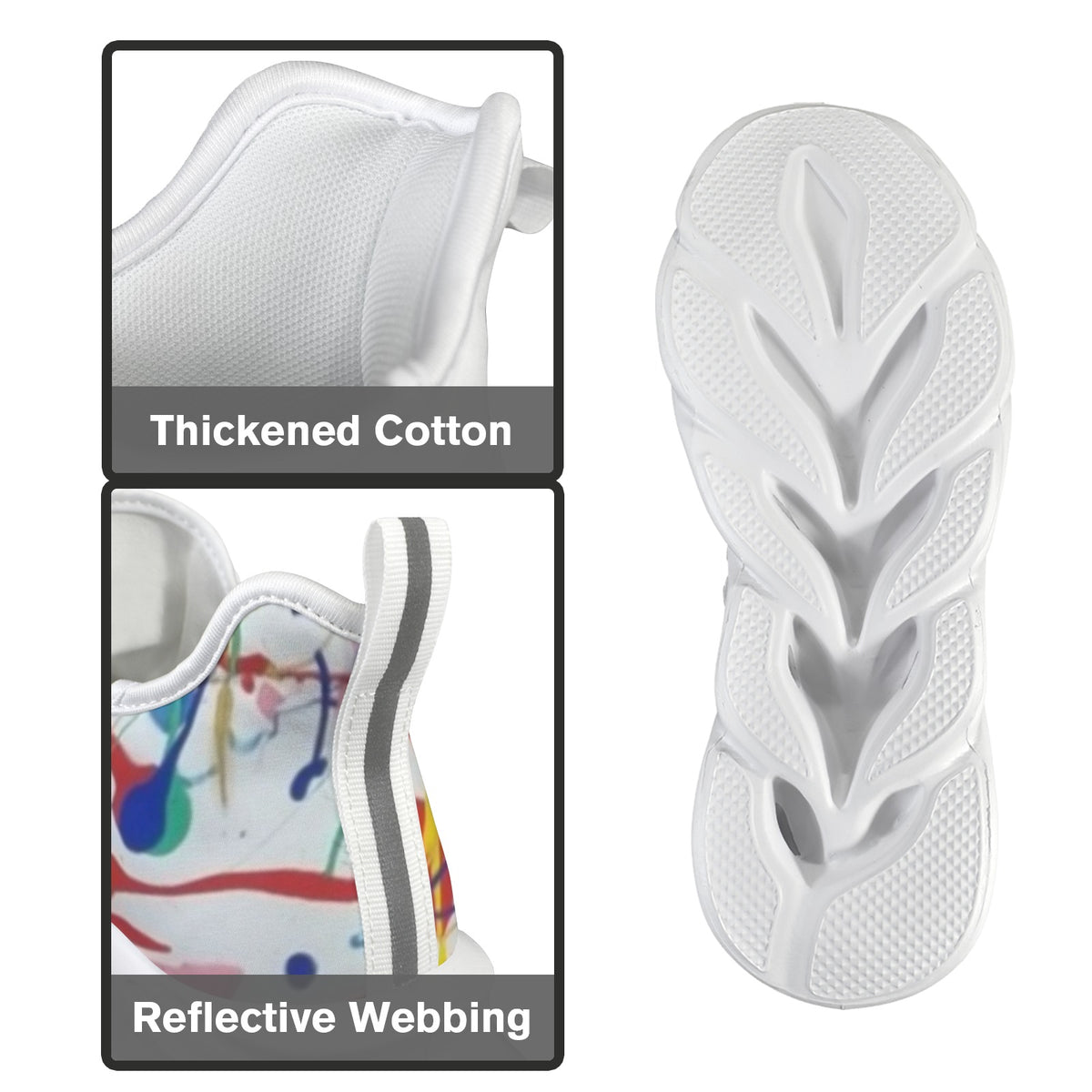 Paint Explosion Women's Twisted Sole Sneakers