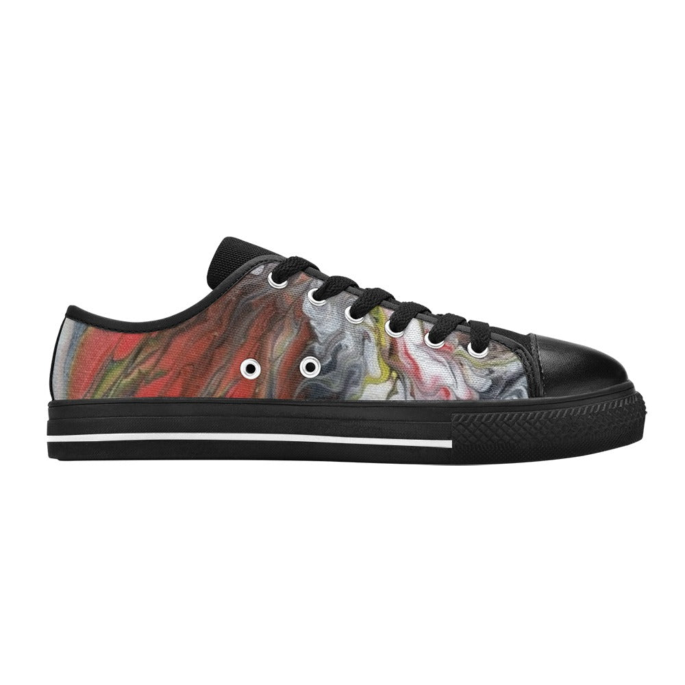 Flamingo Explosion Women's Classic Canvas Shoes (Model 018)