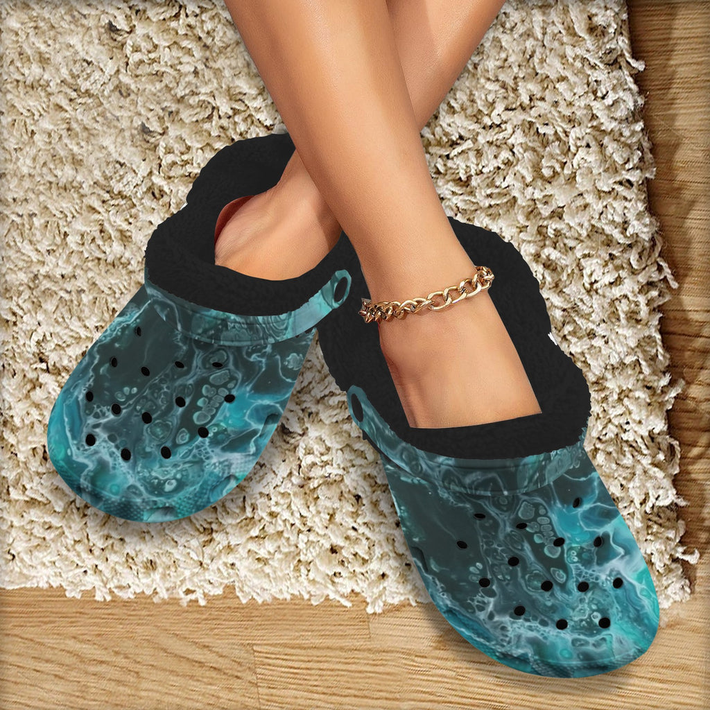 Ocean Depths Fleece-Lined Clogs