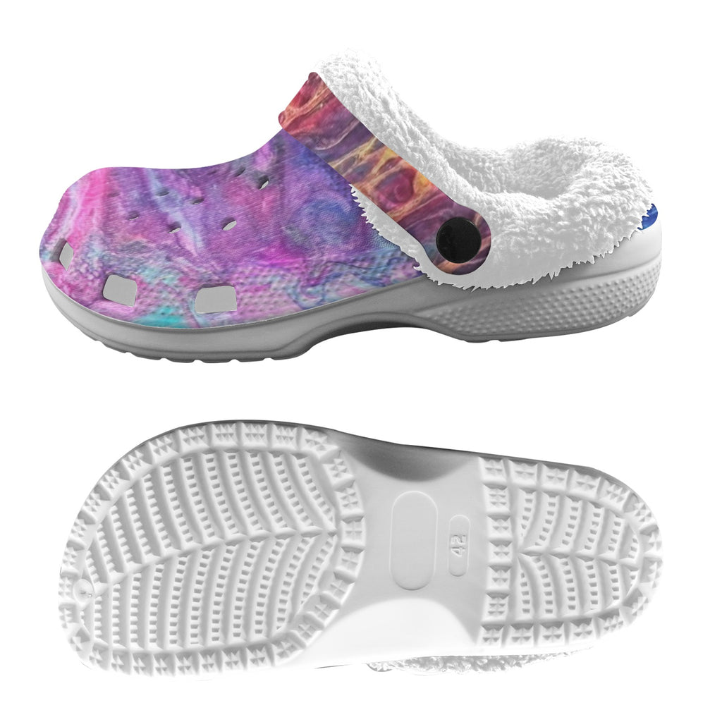 Lilac Dream Fleece-Lined Clogs