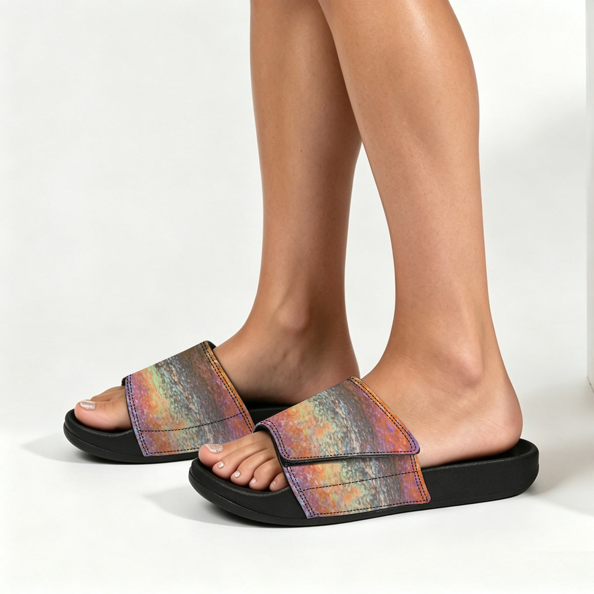 Sunset Women's Velcro Slide Sandals