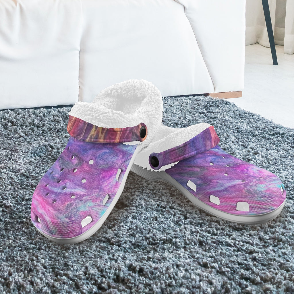 Lilac Dream Fleece-Lined Clogs