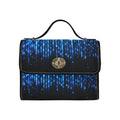 Elegant Blue Sapphire Hand Bag - Elegant and Waterproof Canvas Bag-Black