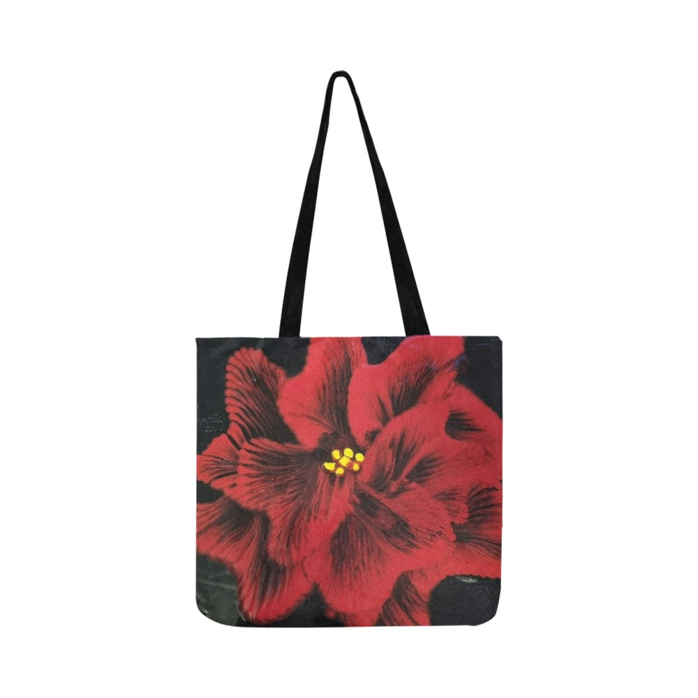 Ruby Red Rose Reusable Shopping Bag