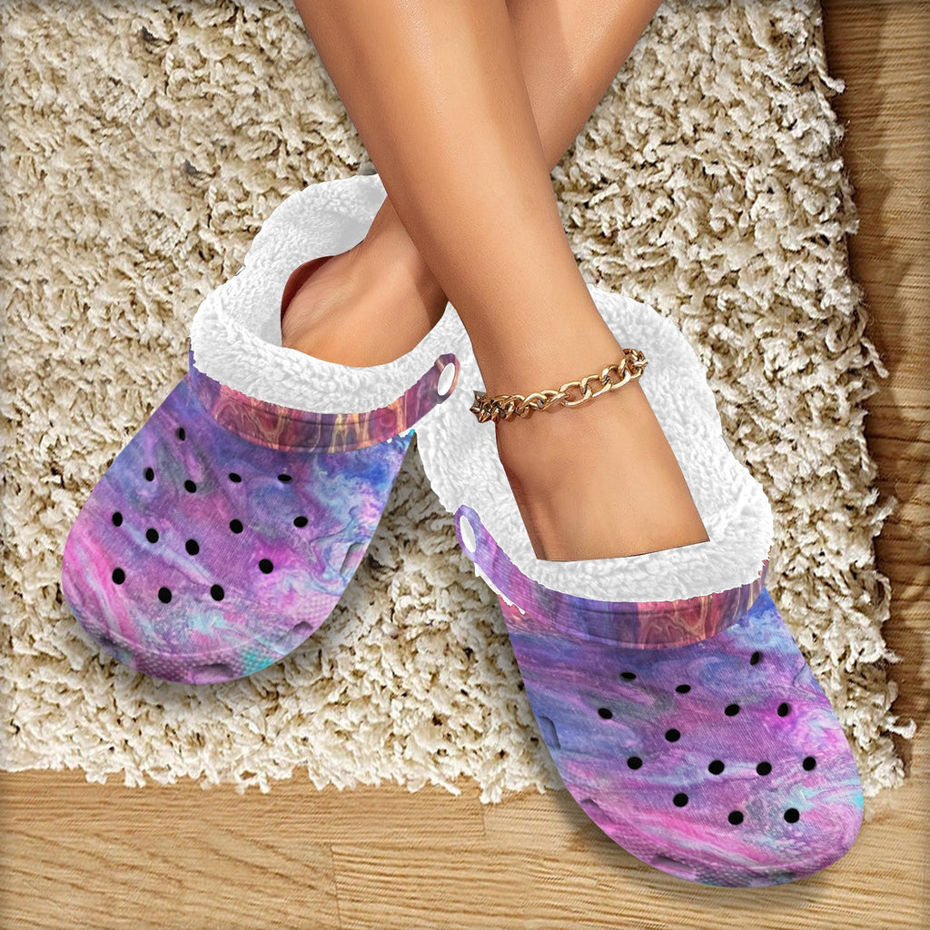 Lilac Dream Fleece-Lined Clogs