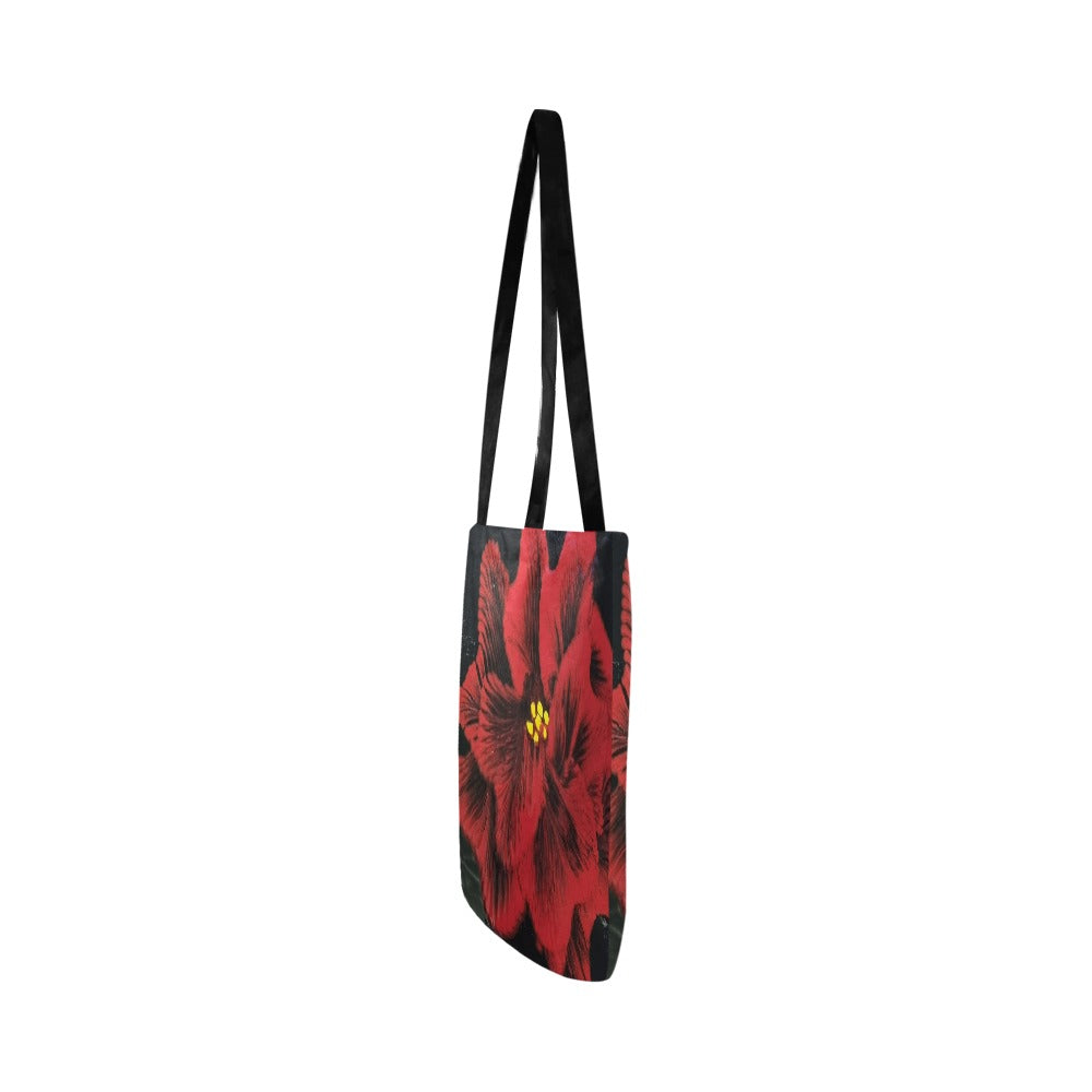 Ruby Red Rose Reusable Shopping Bag