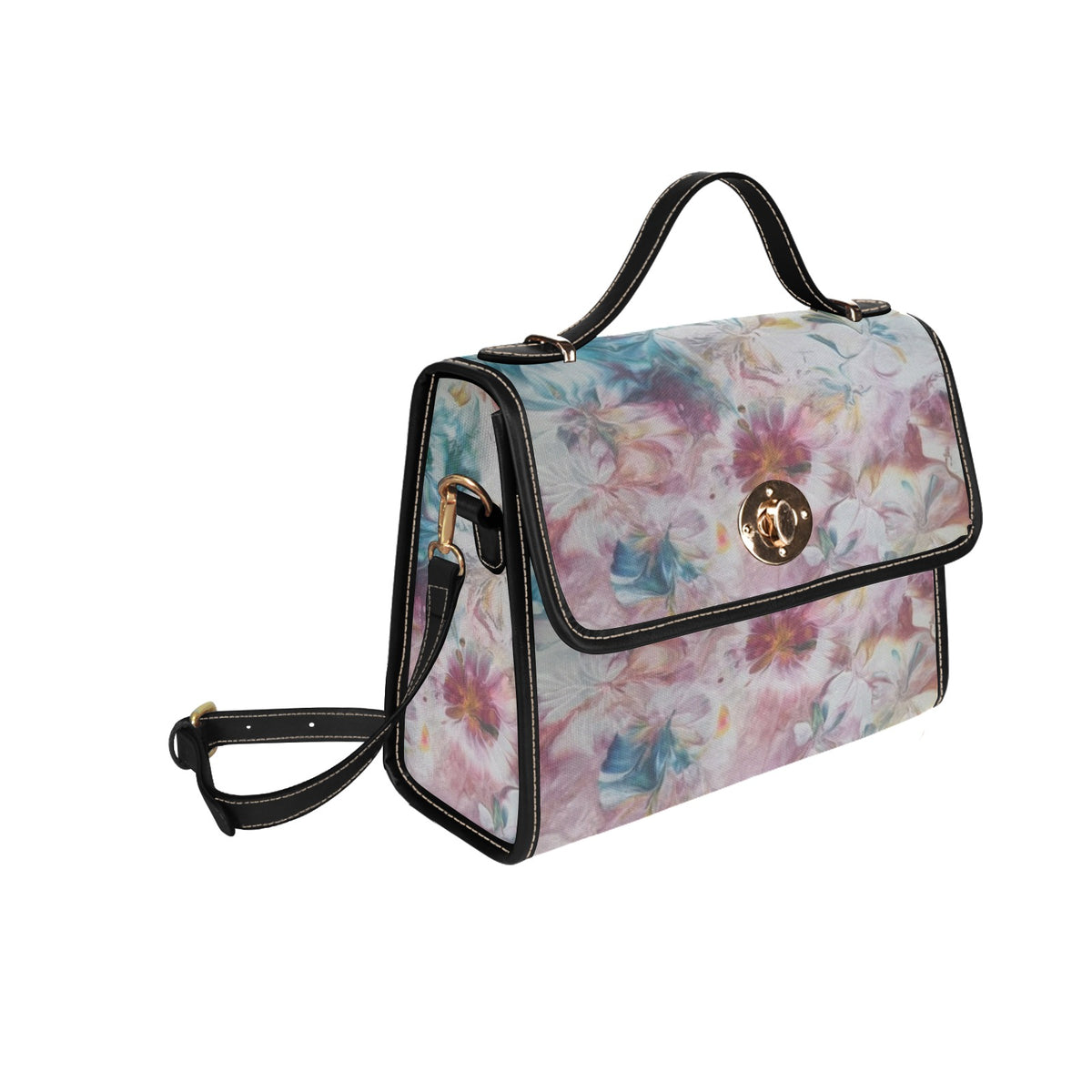 Blush Garden Canvas Handbag Waterproof Canvas Bag