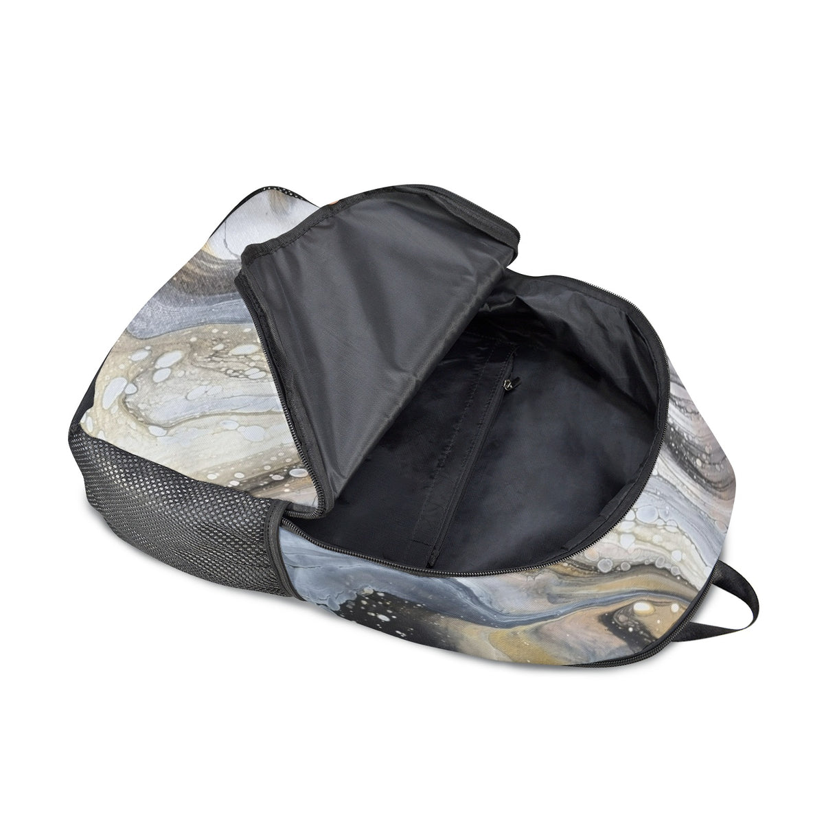 Oyster Drift Backpack Fabric Backpack with Side Mesh Pockets (Model 1659)