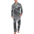 Silver Tide Men's V-Neck Long Pajama Set