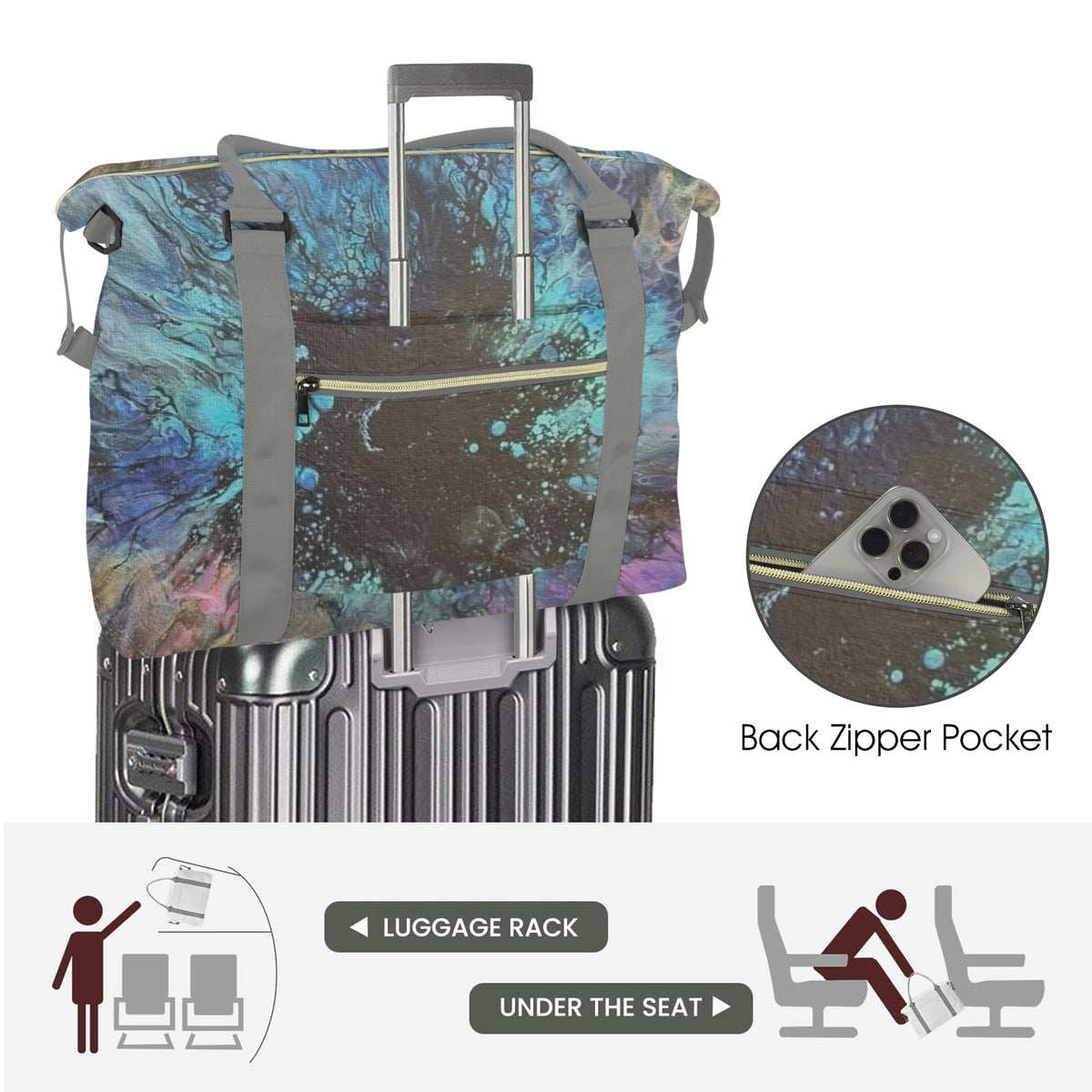 Paint Splash Duffle Bag Ultra-Large Capacity Duffle Bag