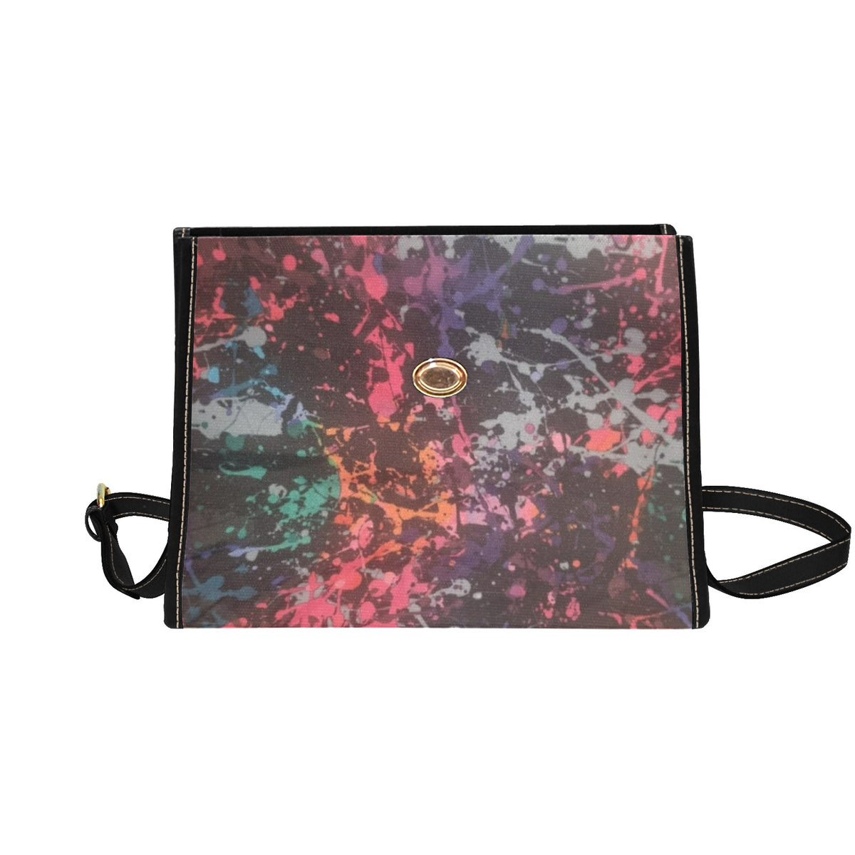 Paint Bomb Explosion Handbag Waterproof Canvas Bag