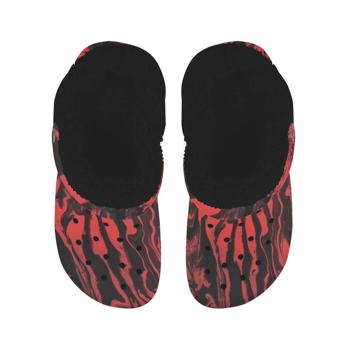 Midnight Ember Fleece-Lined Clogs