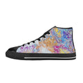Radiant Bloom Women's Classic High Top Canvas Shoes (Model 017)