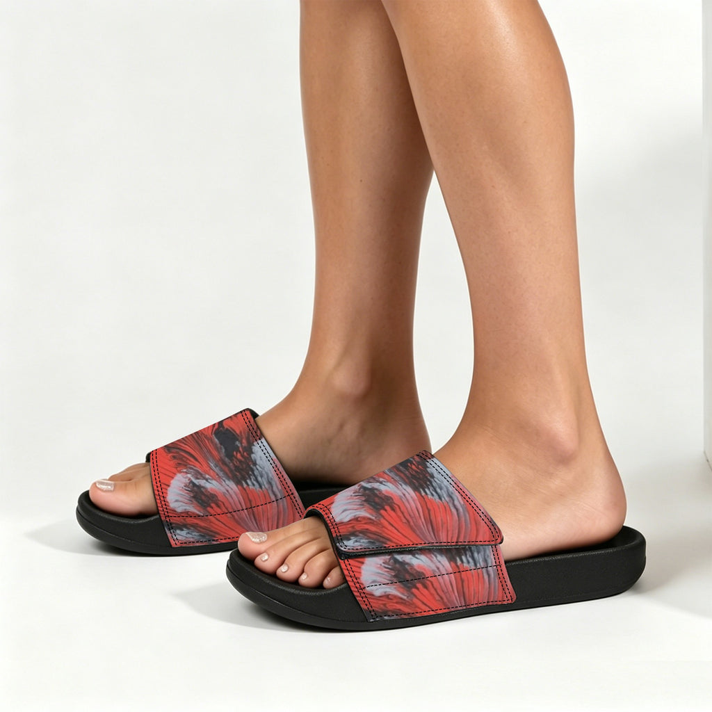 Red Splash Women's Velcro Slide Sandals