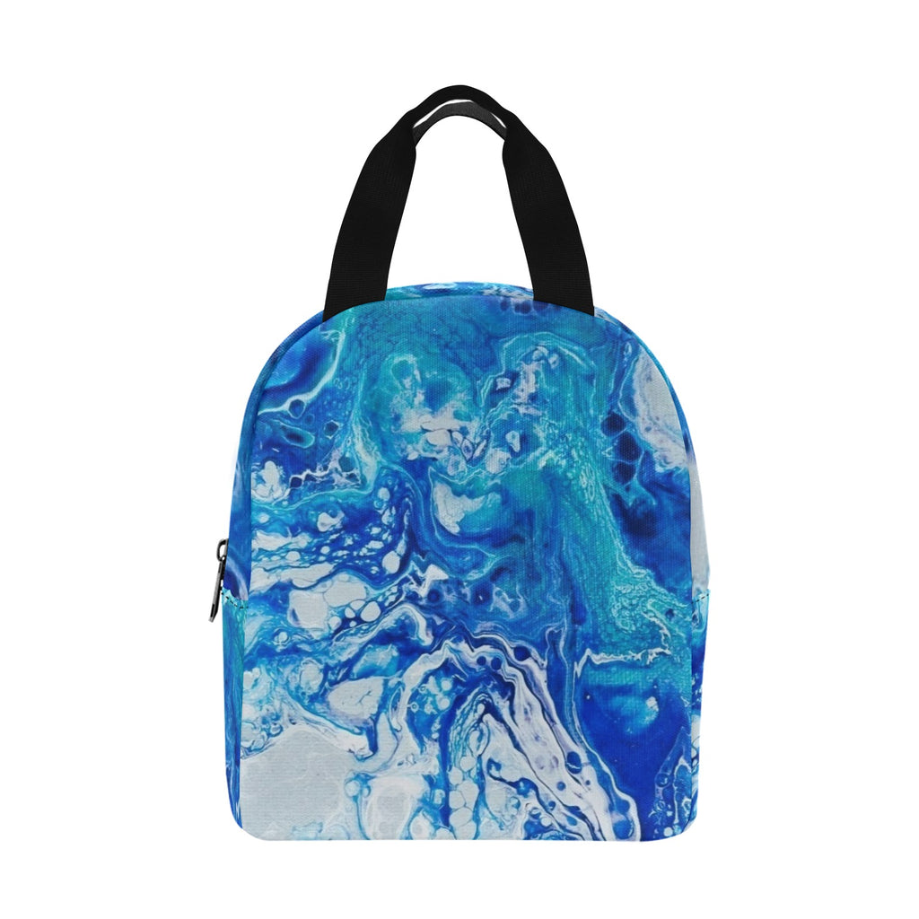 Blue Water Zipper Lunch Bag (Model 1720)