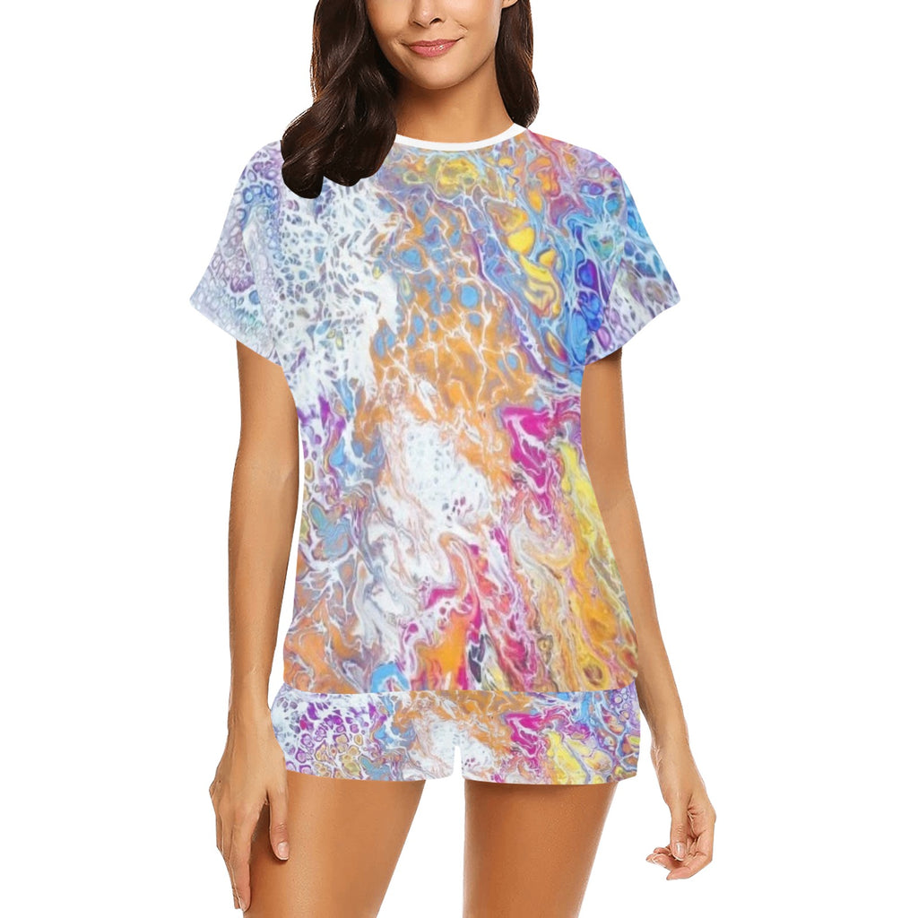 Liquid Dreams Women's Short Pajama Set