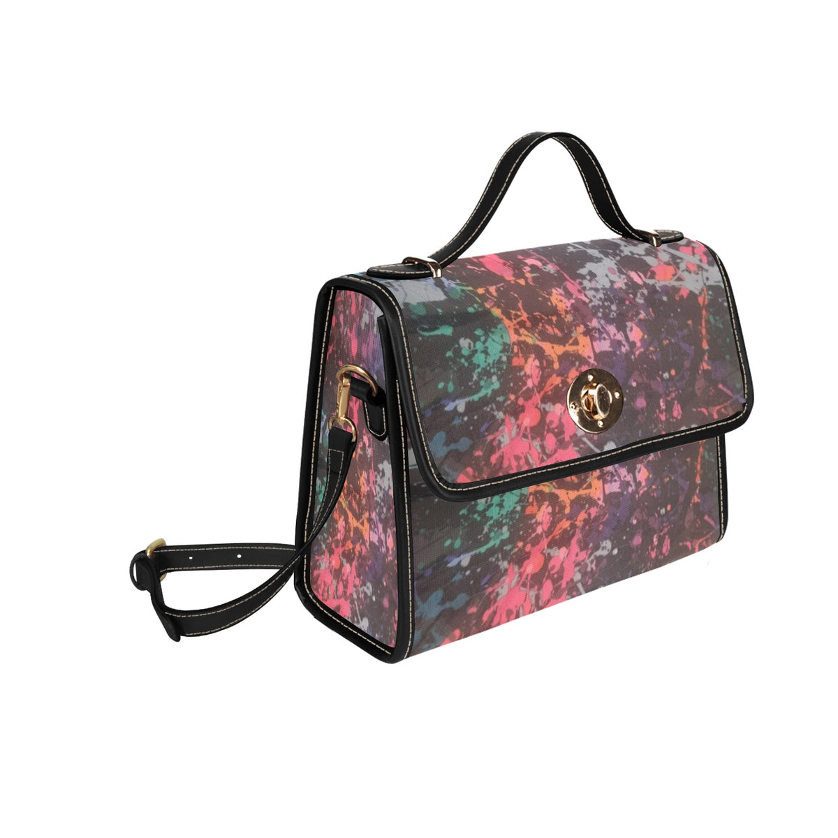 Paint Bomb Explosion Handbag Waterproof Canvas Bag