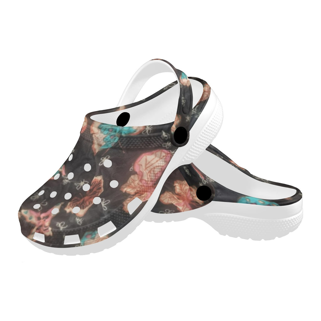 Midnight Bloom Clogs
