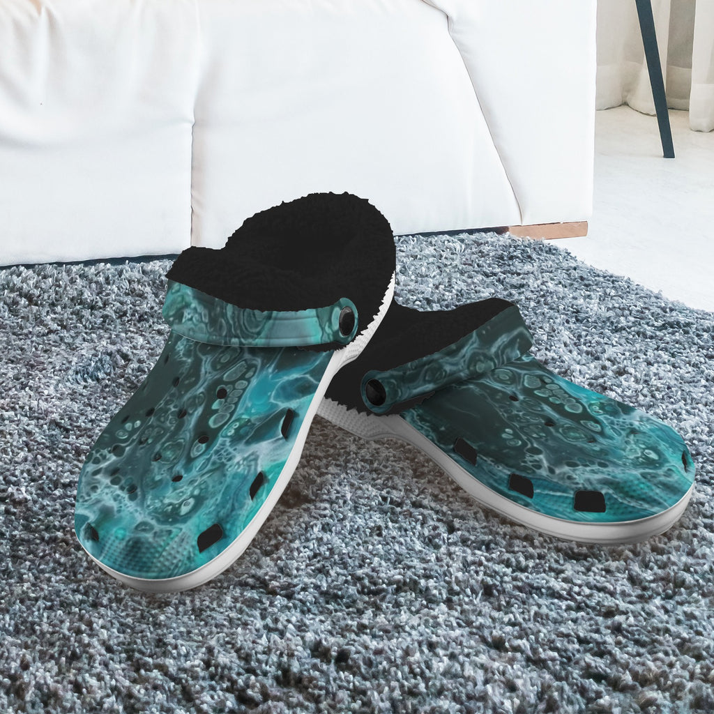 Ocean Depths Fleece-Lined Clogs
