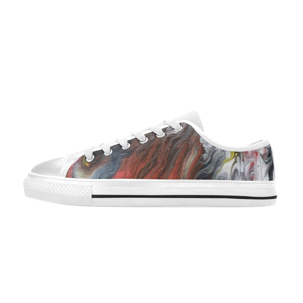 Flamin Good Low Top Canvas Shoes for Kid (Model 018)