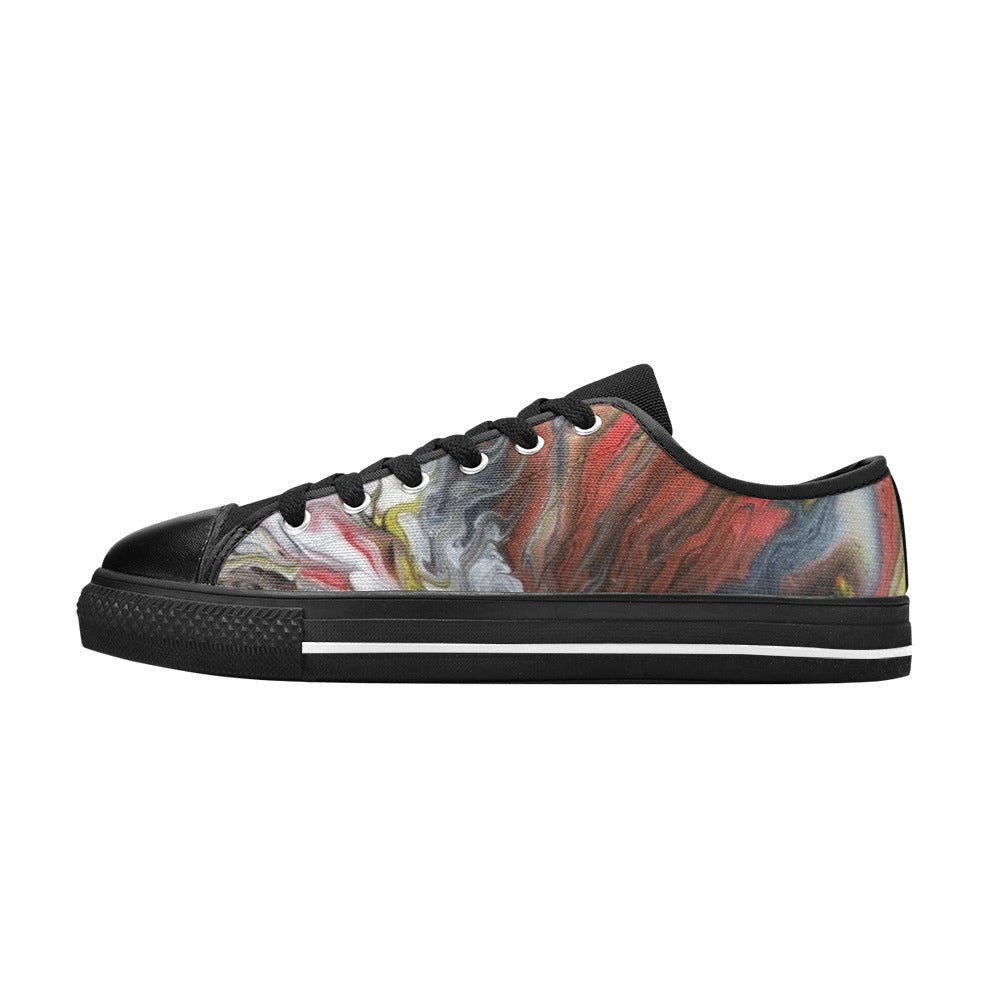 Flamingo Explosion Women's Classic Canvas Shoes (Model 018)