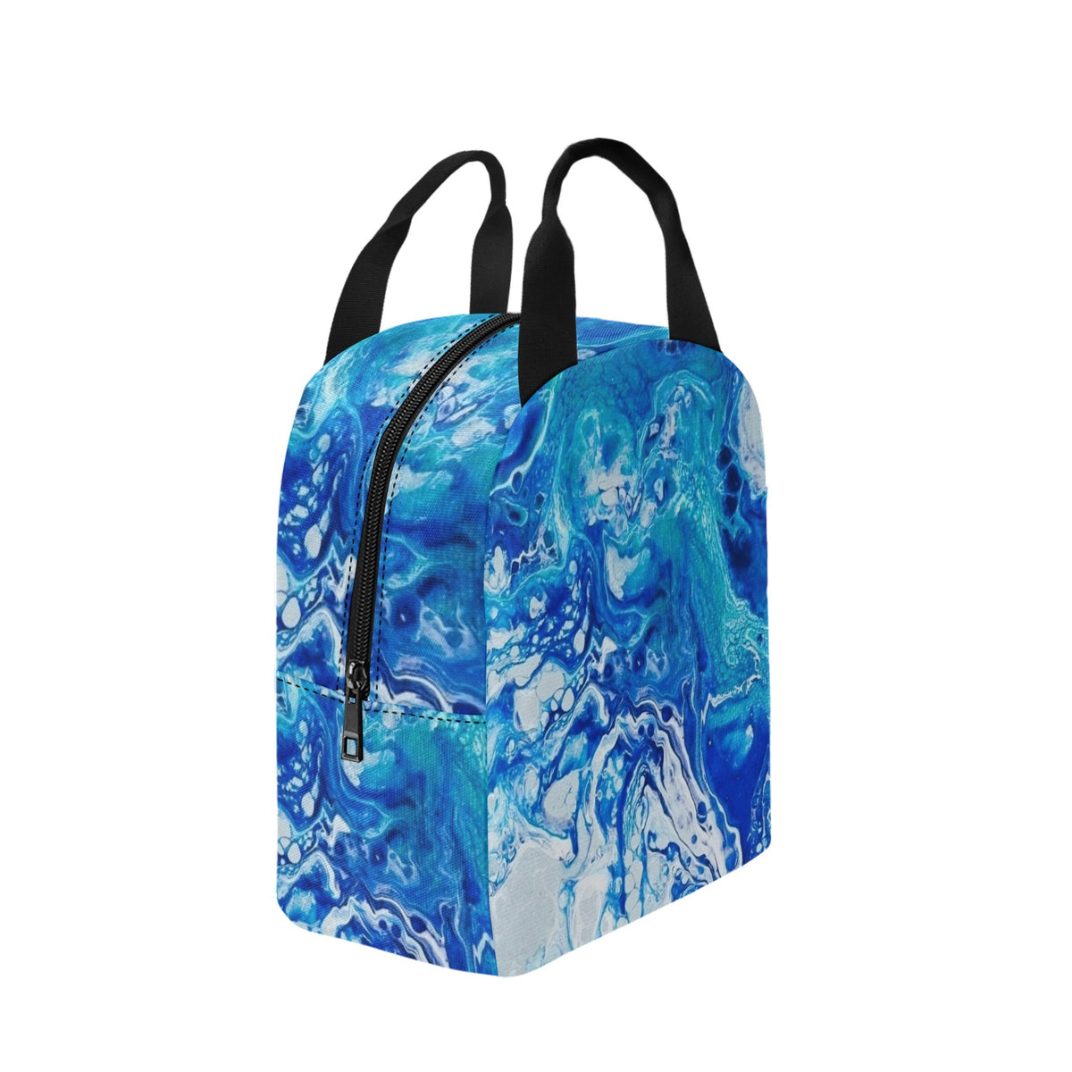 Blue Water Zipper Lunch Bag (Model 1720)