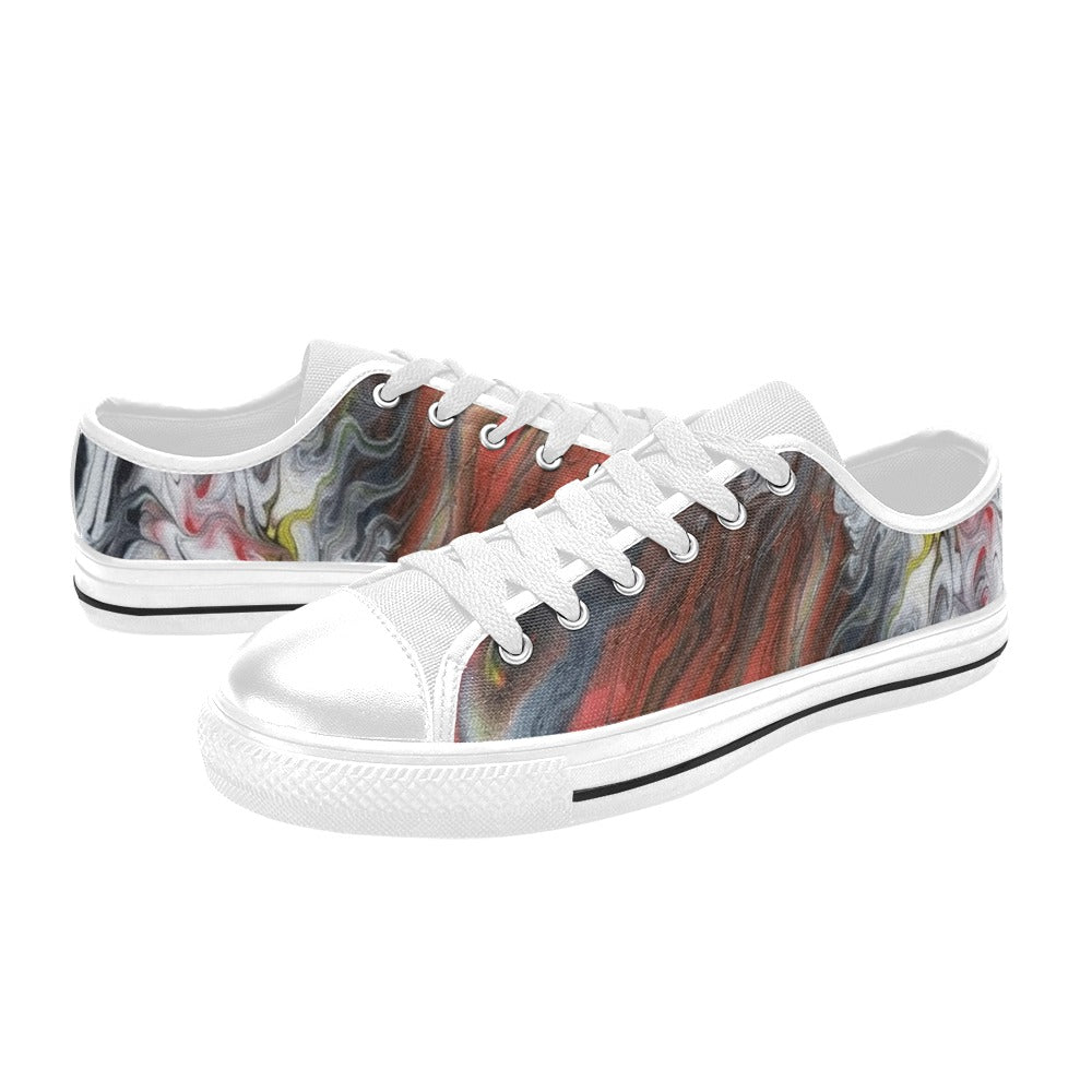Flamin Good Low Top Canvas Shoes for Kid (Model 018)