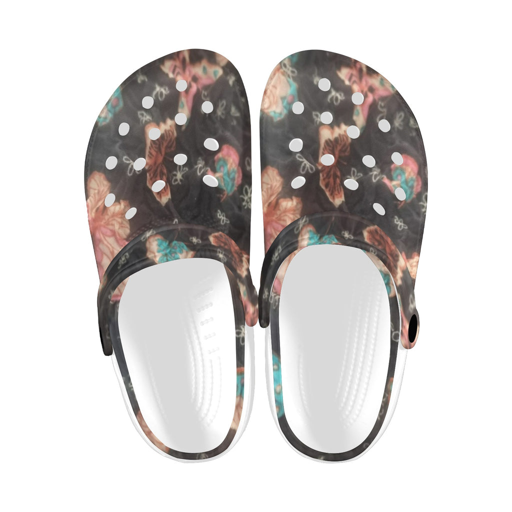Midnight Bloom Clogs