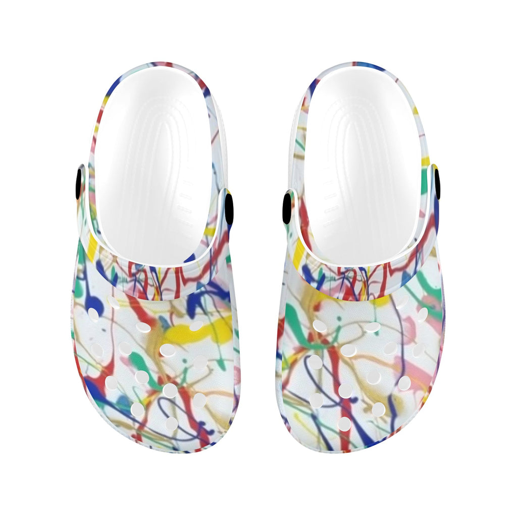Paint Explosion Kids Clogs