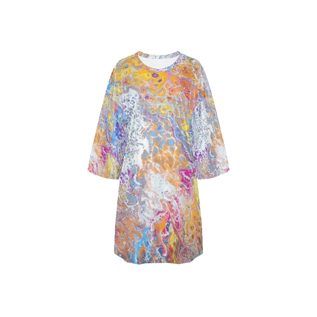 Liquid Dreams Women's Oversized Sleep Tee (Model T74)