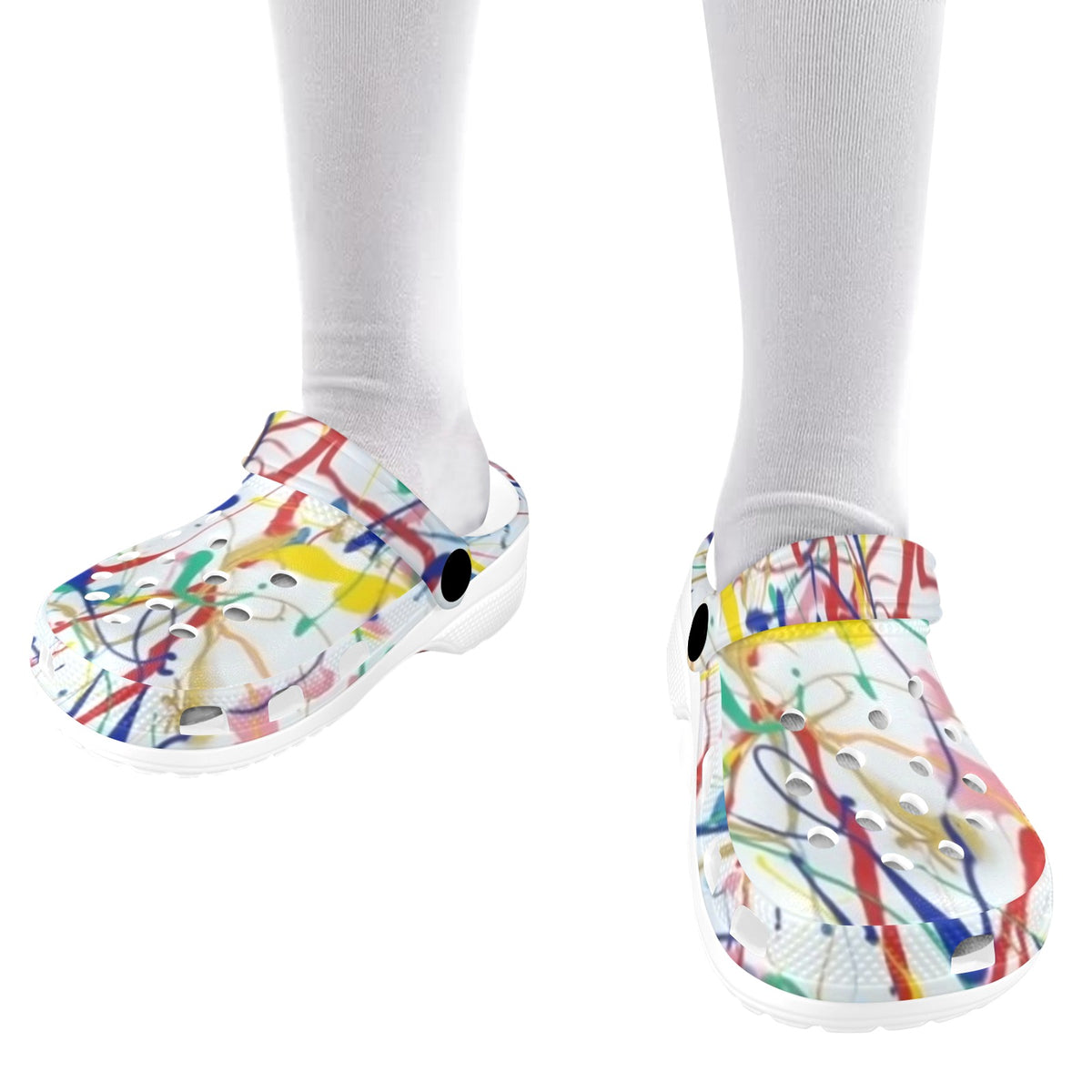 Paint Explosion Kids Clogs
