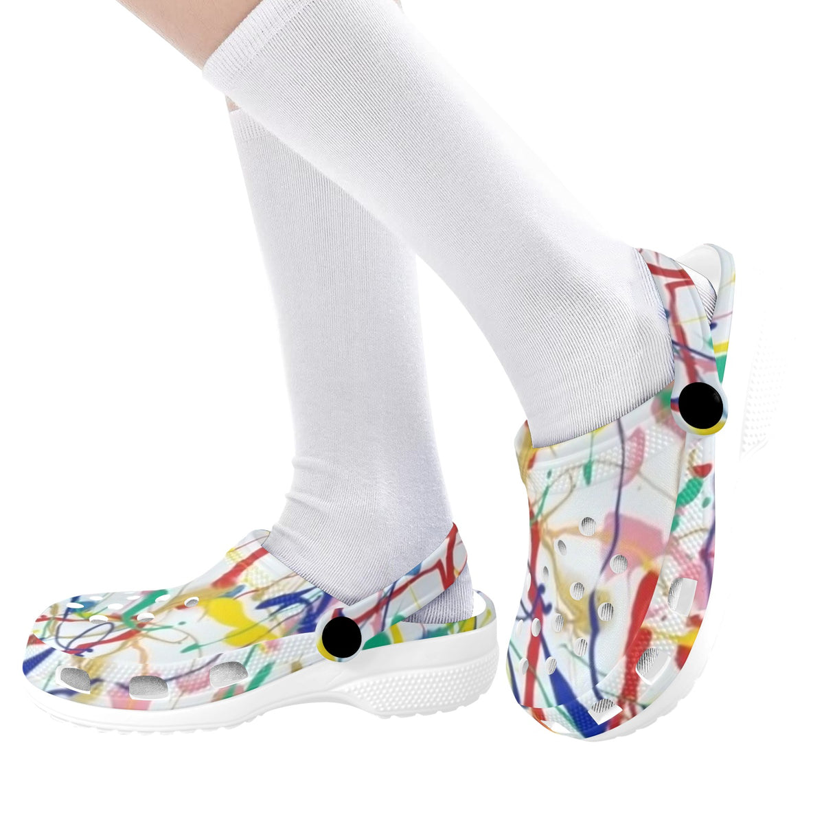 Paint Explosion Kids Clogs
