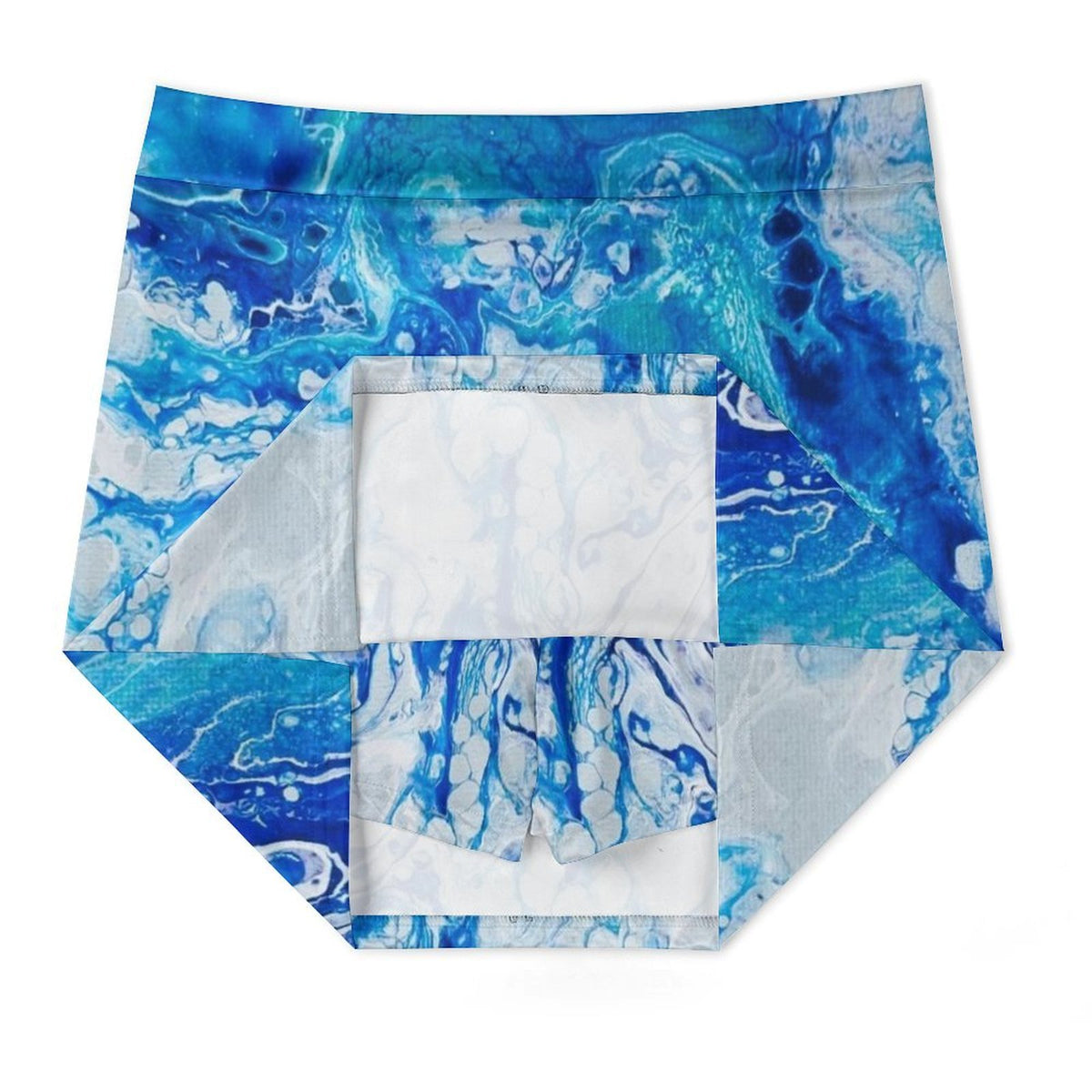 Blue Water Anti-Emptied A-Line Skirt with Pocket