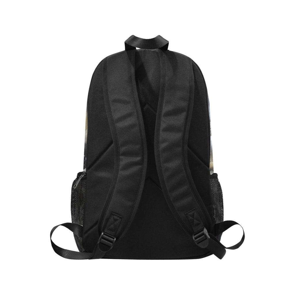 Oyster Drift Backpack Fabric Backpack with Side Mesh Pockets (Model 1659)