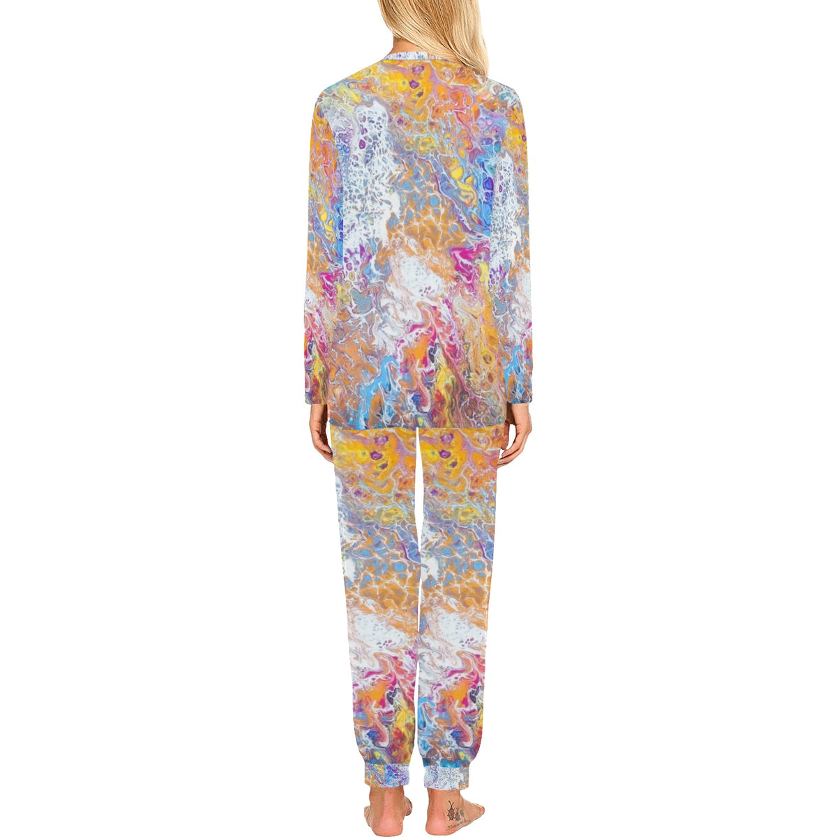 Liquid Dreams Women's All Over Print Pajama Set
