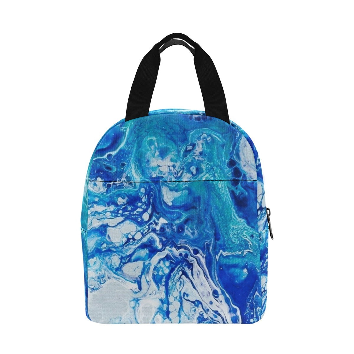 Blue Water Zipper Lunch Bag (Model 1720)