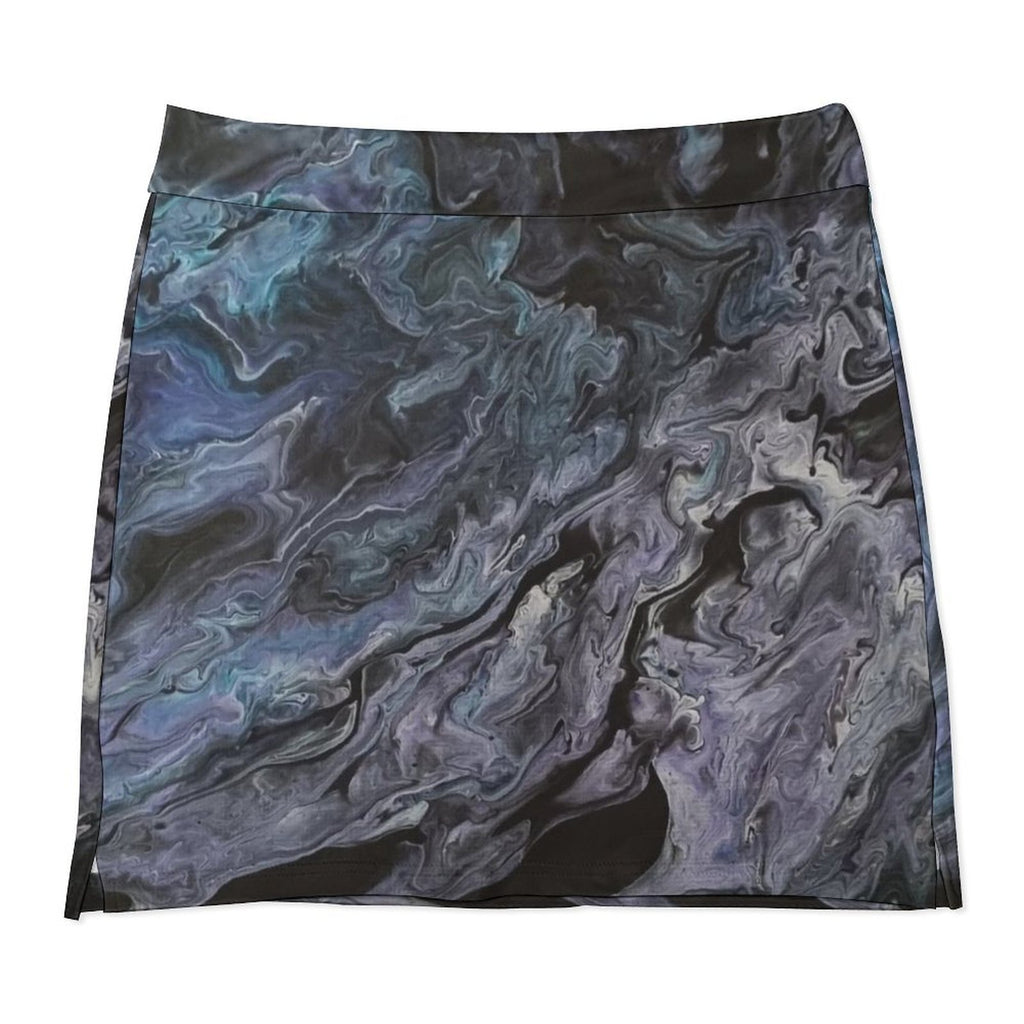 Black Ash Anti-Emptied A-Line Skirt with Pocket