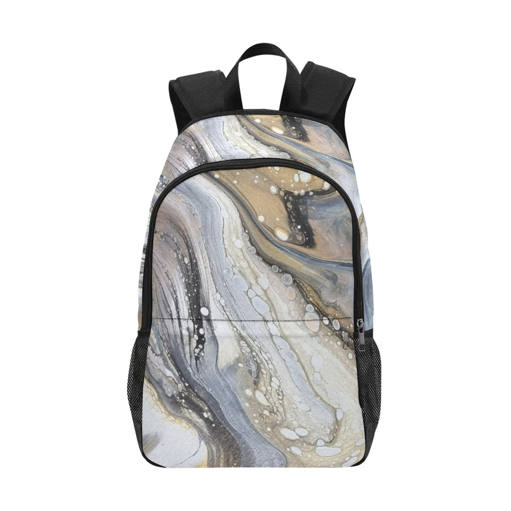 Oyster Drift Backpack Fabric Backpack with Side Mesh Pockets (Model 1659)