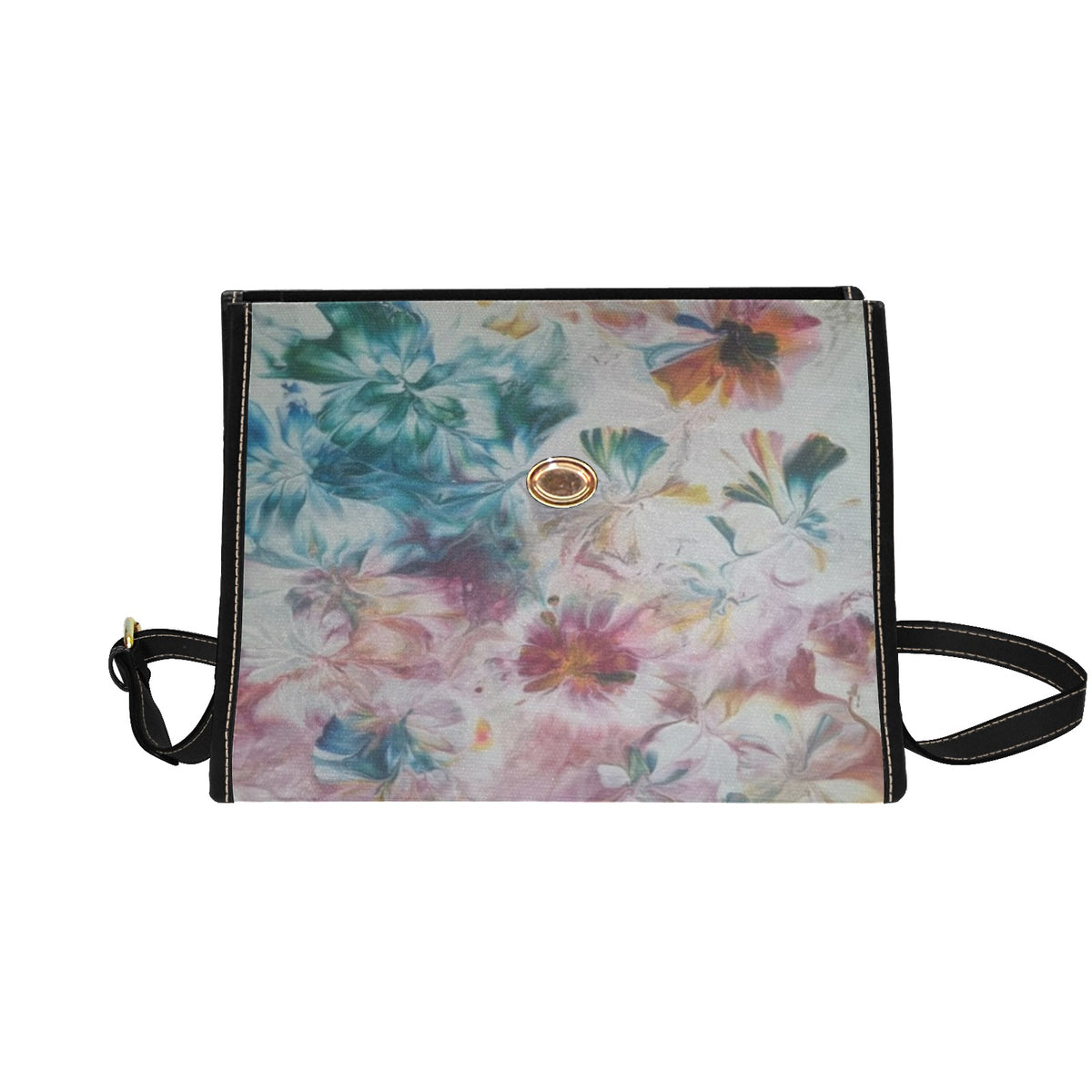 Blush Garden Canvas Handbag Waterproof Canvas Bag