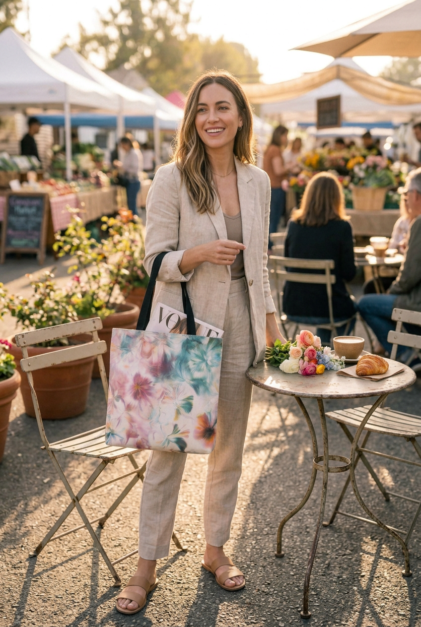 Bloom in Spring Tote - Full Length