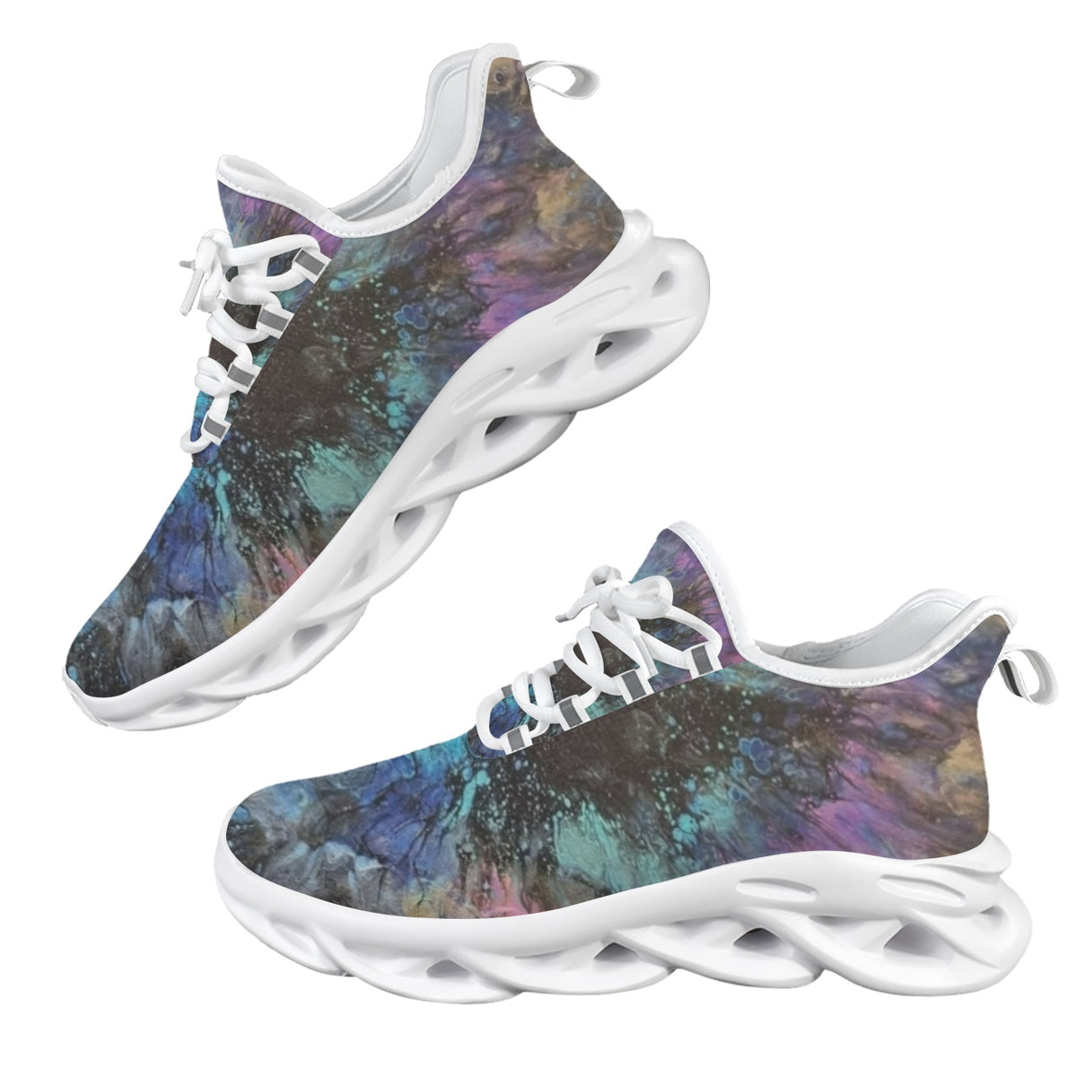 Paint Splash Women's Twisted Sole Sneakers