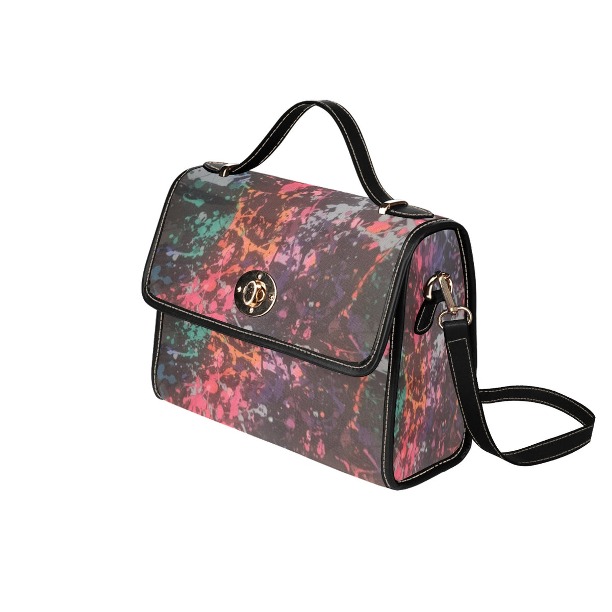 Paint Bomb Explosion Handbag Waterproof Canvas Bag