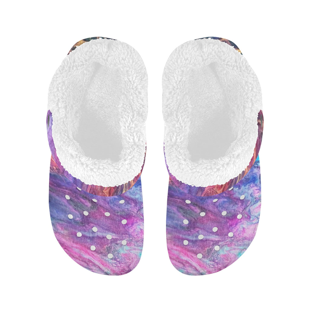Lilac Dream Fleece-Lined Clogs