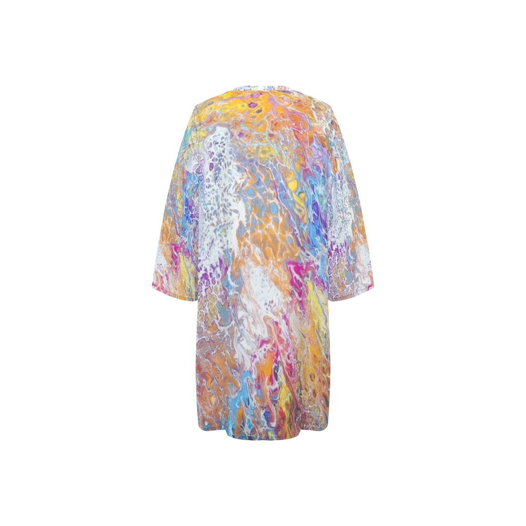 Liquid Dreams Women's Oversized Sleep Tee (Model T74)