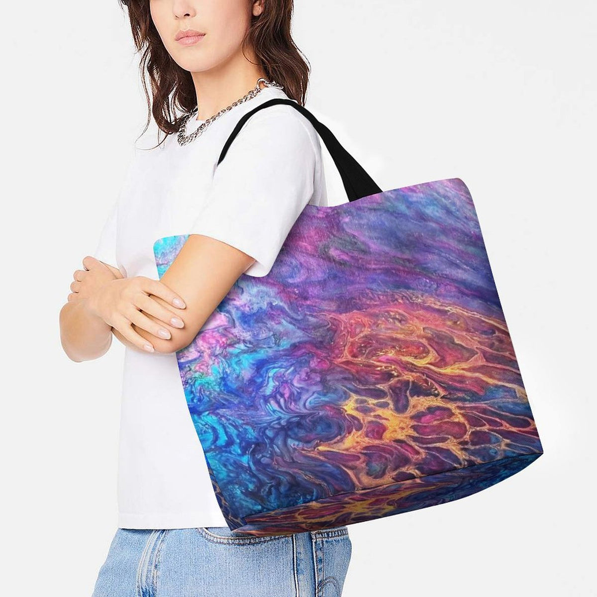 Cosmic Tide Women's Shoulder Shopping Bag