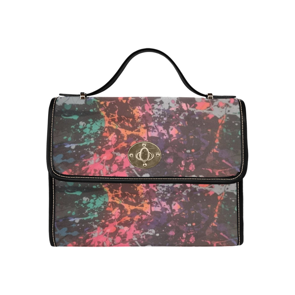 Paint Bomb Explosion Handbag Waterproof Canvas Bag