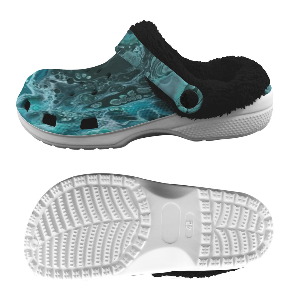 Ocean Depths Fleece-Lined Clogs