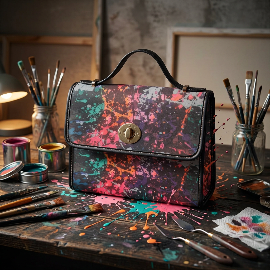 Paint Bomb Explosion Handbag